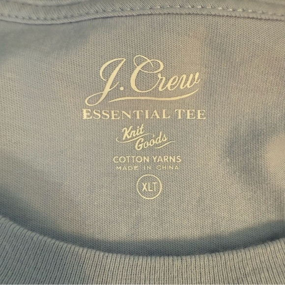 J Crew Knit Goods Essential Cotton Washed Jersey Short Sleeve Pocket TShirt Fish - Picture 4 of 12